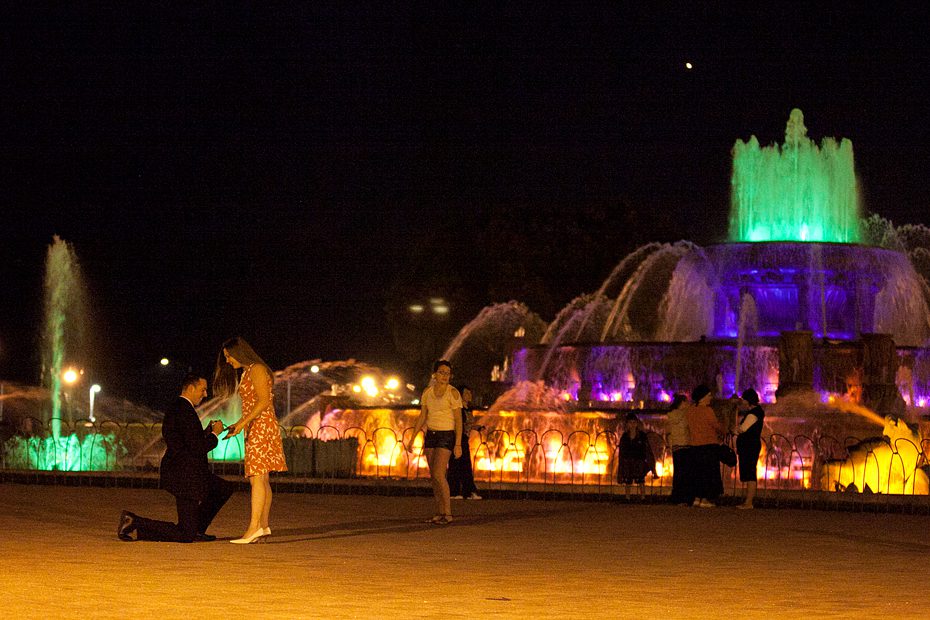 Chicago Proposal buckingham fountain 1